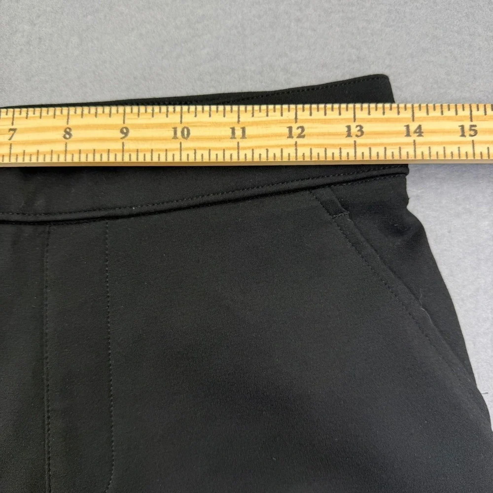 Spanx The Perfect Pant Wide Leg Black High Rise Pull On Trousers Womens Small